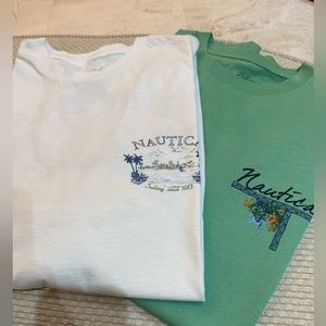Men’s Nautica bundle of Graphic Tees (2) XLarge